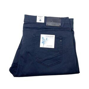Brax Feel Good Men's Modern Fit Chuck Hi Flex Cotton Pants Navy Blue 42x34 NEW!